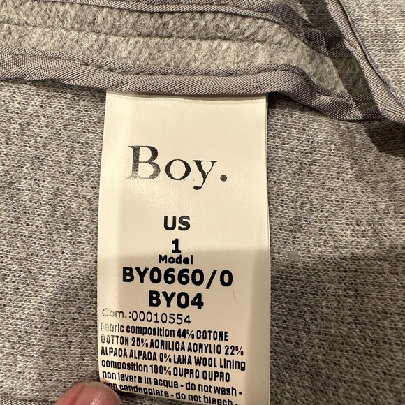 Boy by Band of Outsiders lightweight alpaca/wool blazer gray size 1 (fits xs/s) - Picture 5 of 7